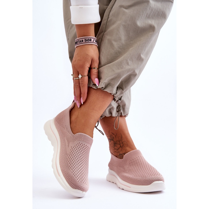 Adiora Rosa Slip-On Textile Sneakers för kvinnor 2