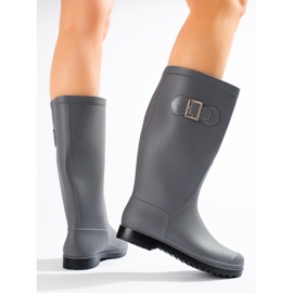 Matt Galoshes med spänne grå 1