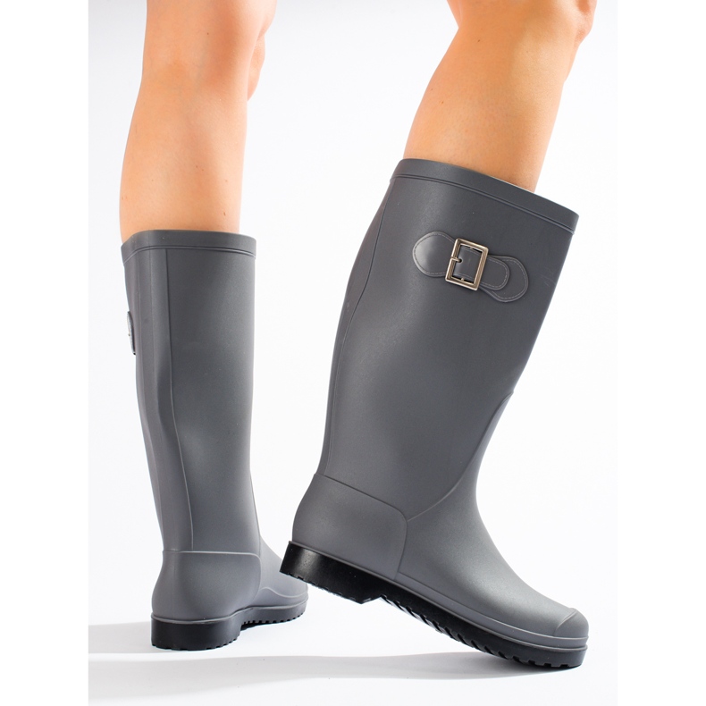 Matt Galoshes med spänne grå 1