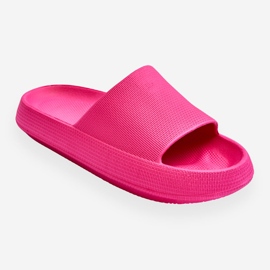 BM Fashionabla lätta flipflops på en massiv rebellsula i fuchsia rosa 1