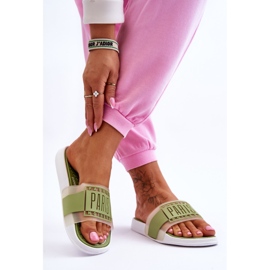 Sporttofflor för kvinnor Grön soluppgång 2