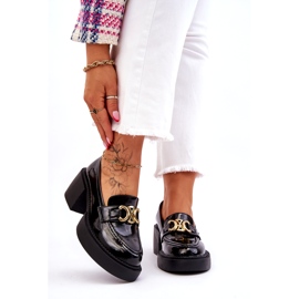 S.Barski Fashionabla pumps med massiva klackar svart Imani 2