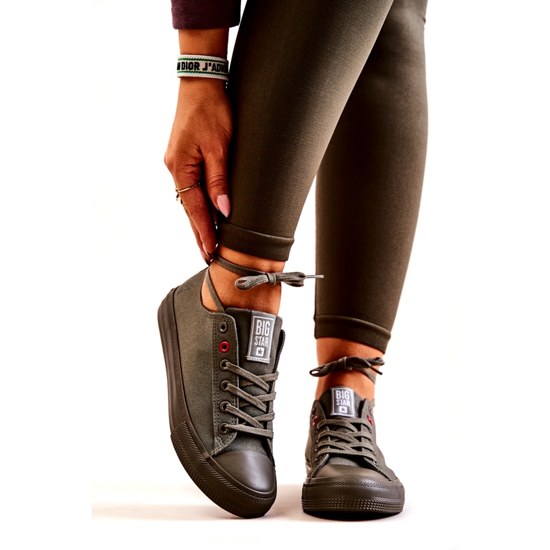 Low Sneakers Big Star JJ274004 Khaki grön 2