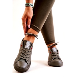 Low Sneakers Big Star JJ274004 Khaki grön 3