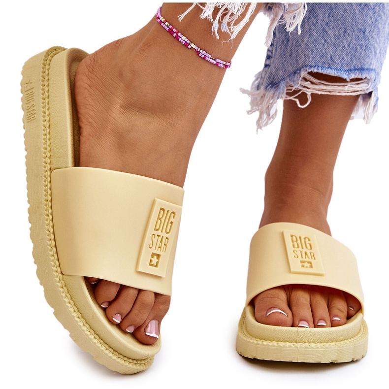 Damtofflor Big Star JJ274A305 Gul 4