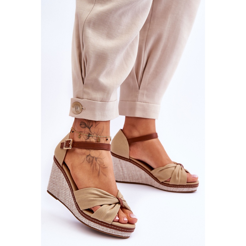 Damsandaler Beige Daphne 2