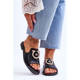 Lädertofflor Komfortskor S.Barski KV-2775-32 Svart 1