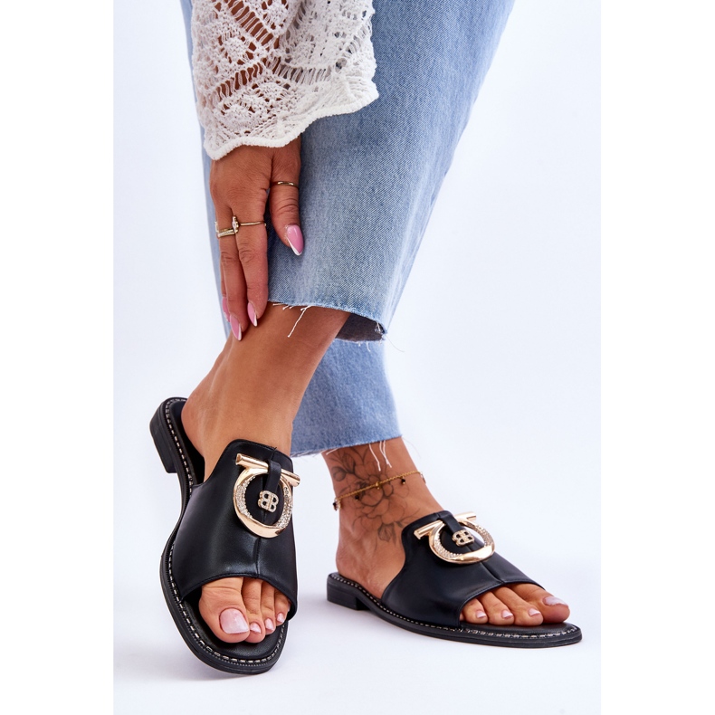 Lädertofflor Komfortskor S.Barski KV-2775-32 Svart 2