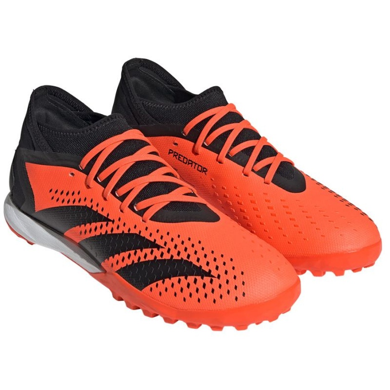 Adidas Predator Accuracy.3 Tf M GW4638 fotbollsskor orange apelsiner och röda 1