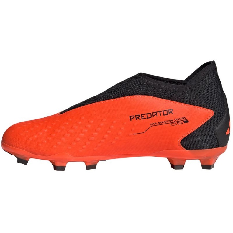 Adidas Predator Accuracy.3 Fg Ll Jr GW4607 fotbollsskor orange apelsiner och röda 1