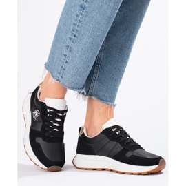 W. Potocki Sneakers på tjocka sulor Potocki svarta 1