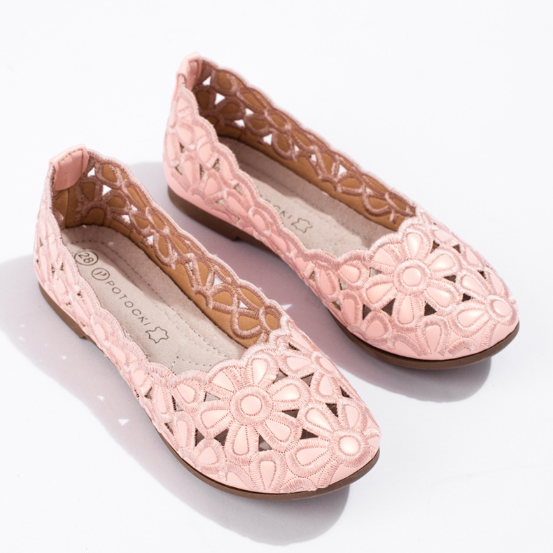 W. Potocki Potocki rosa genombrutna ballerinor för tjejer 1