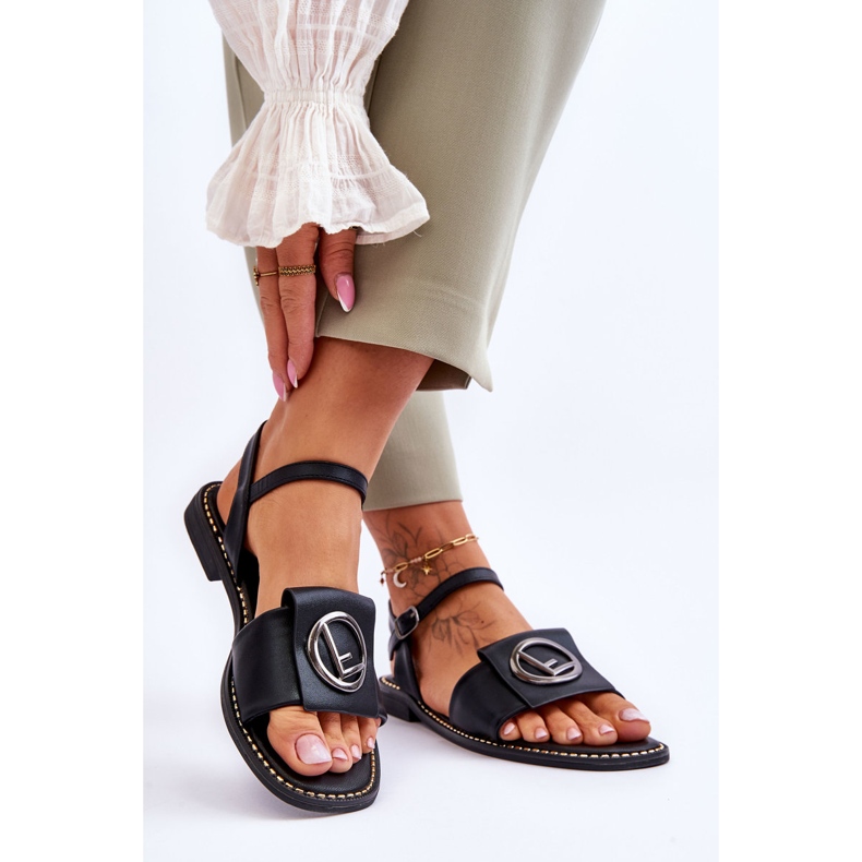 Klassiska sandaler dam S.Barski KV-2775-45 Svart 2