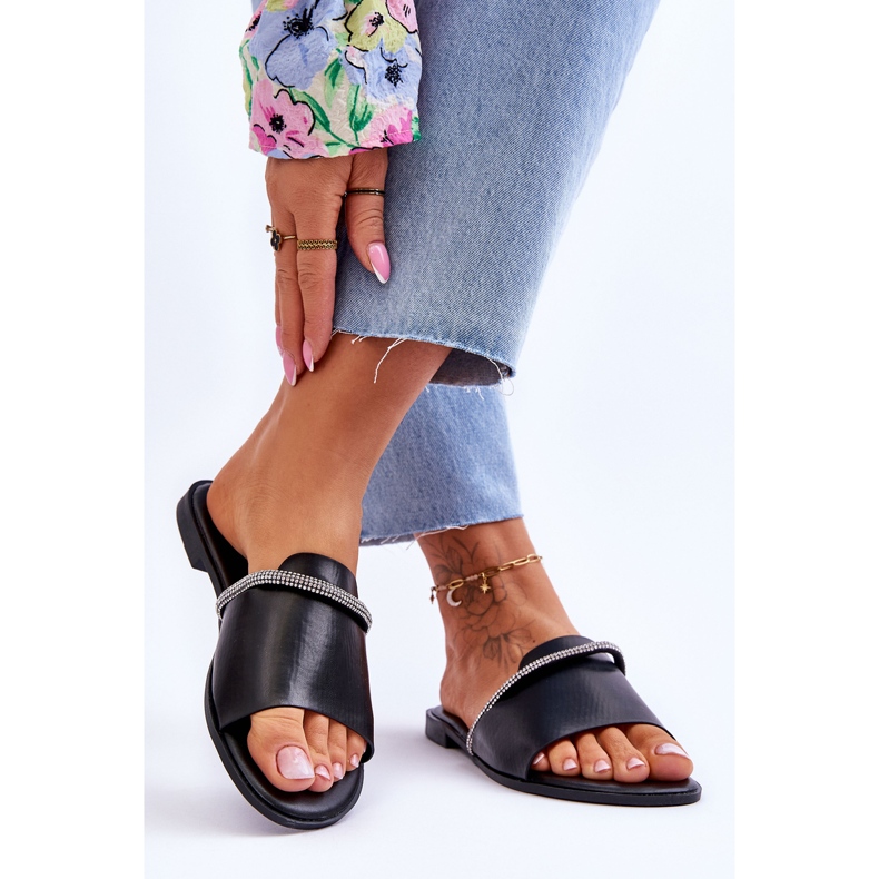 Eleganta platta klackar Svart Termen 2