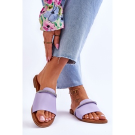 Eleganta platta klackar Lila Termen violett 2