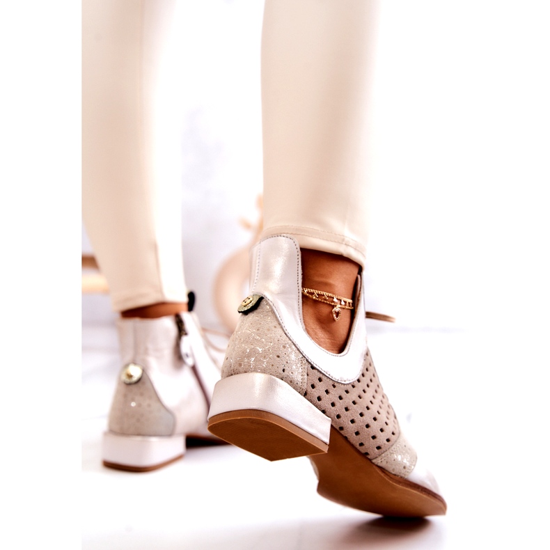 Läderstövlar Maciejka 05541-25 Ljus beige 4