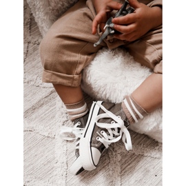 Barns höga gröna-khaki-sneakers 1