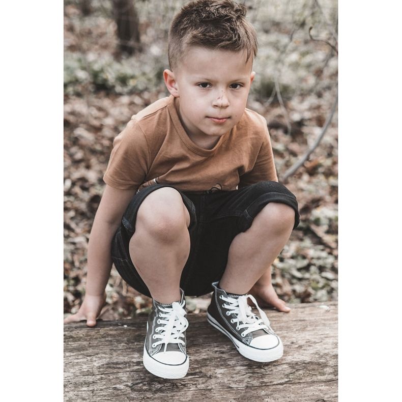 Barns höga gröna-khaki-sneakers 2