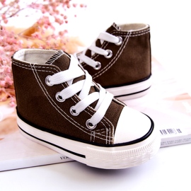 Barns höga gröna-khaki-sneakers 4