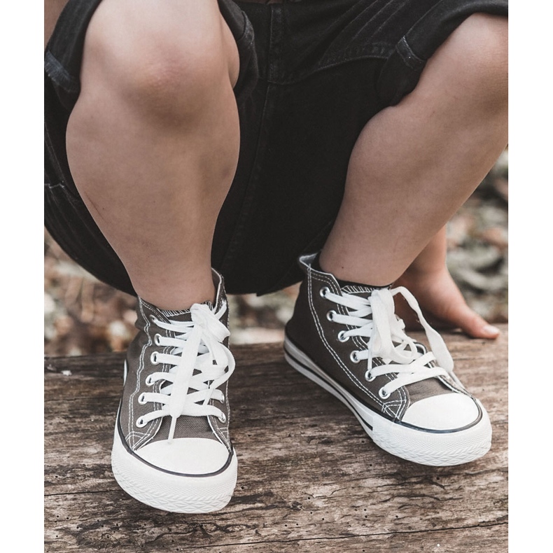 Barns höga gröna-khaki-sneakers 3