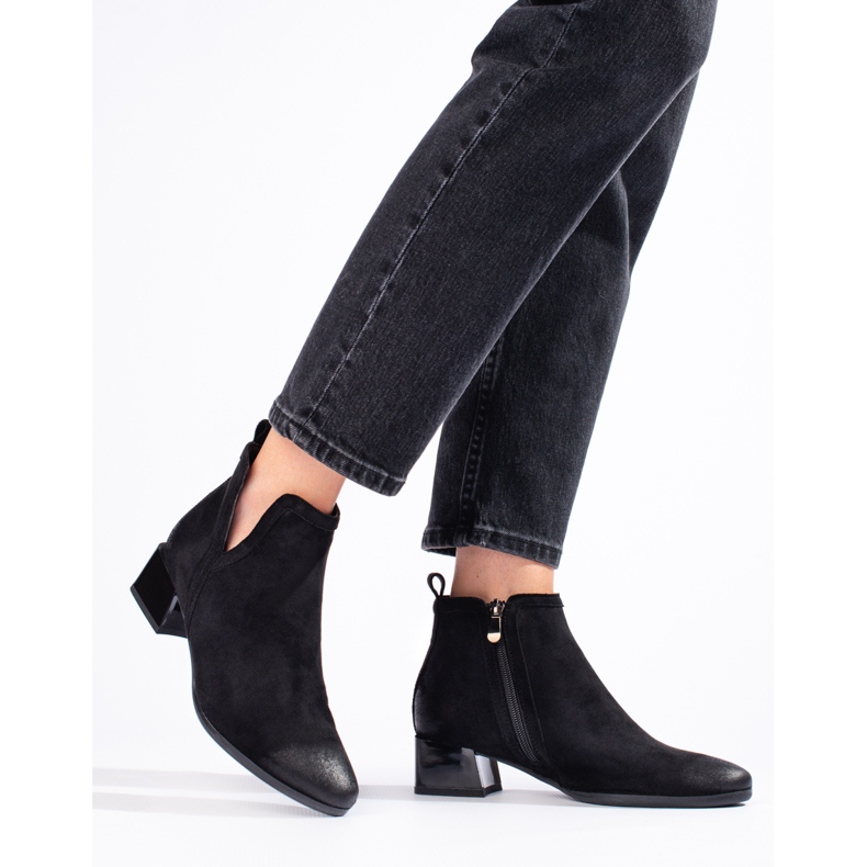 Vinceza-stövlar i svart mocka 2