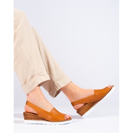 W. Potocki Kilsandaler för kvinnor brun Potocki 1