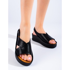 W. Potocki Svarta damsandaler från Potocki 1