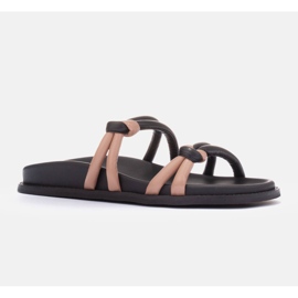 Marco Shoes Tubelare rem tofflor svart 1