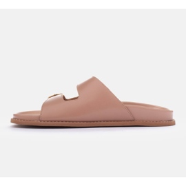 Marco Shoes Tofflor med spännen beige 1