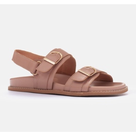 Marco Shoes Sandaler med spänne beige 1