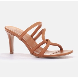 Marco Shoes Tubelare klackar brun 1