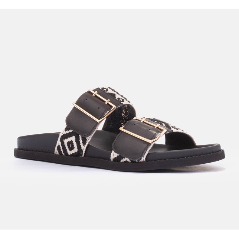 Marco Shoes Tofflor med spännen svart 1