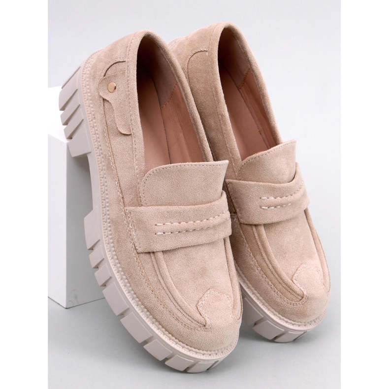 Plattform loafers från Chandra Beige 1