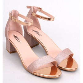 Costello Champagne sandaler med klack gyllene 1