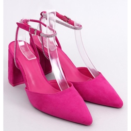 Öppen hälpumps från Esten Fuchsia rosa 1