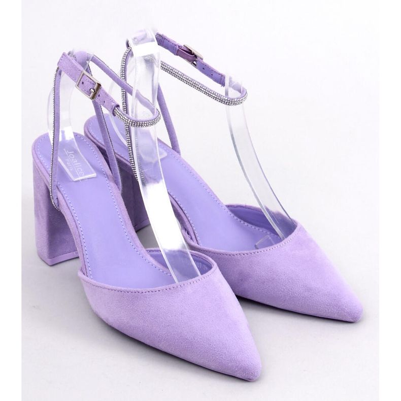 Öppen hälpumps från Esten Purple violett 1