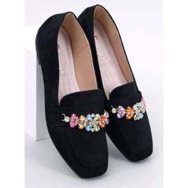 Davitian Black rhinestone loafers svart 1
