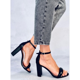 Jonah Svarta sandaler med klack 1