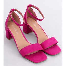 Rocco Fuchsia sandaler med låg klack rosa 1