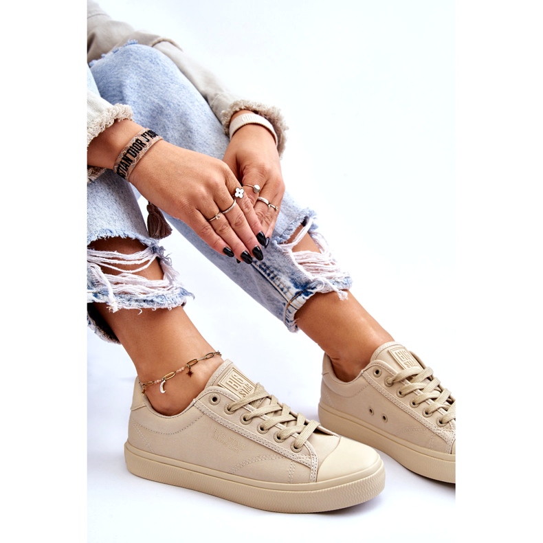 Klassiska låga sneakers Big Star LL274094 Beige 1