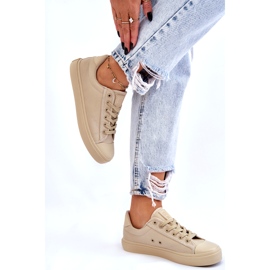 Klassiska låga sneakers Big Star LL274094 Beige 6