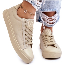 Klassiska låga sneakers Big Star LL274094 Beige 12