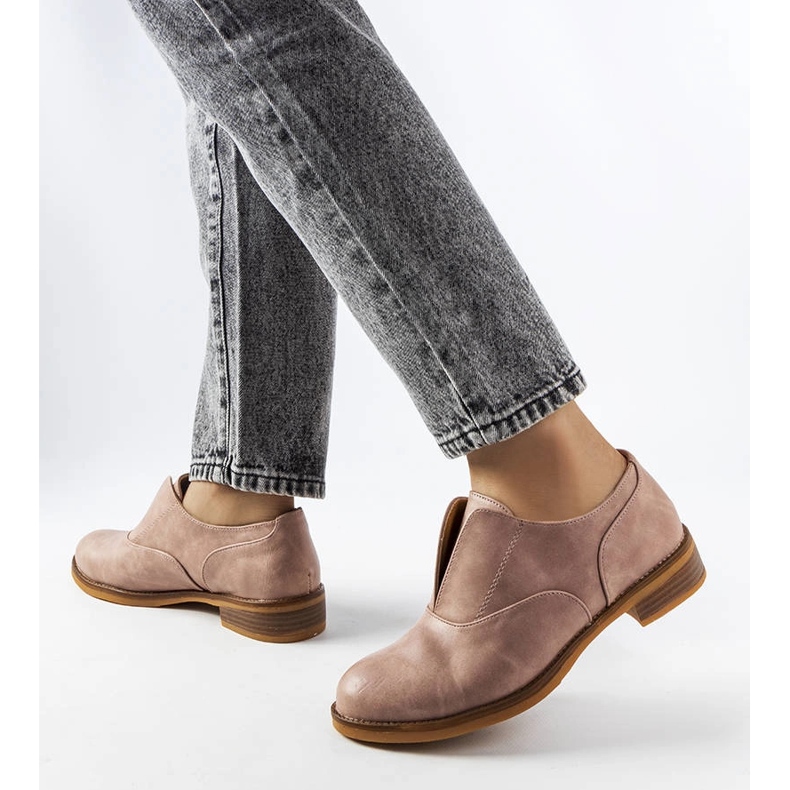 Beige brogues LS5379 Taupe 1