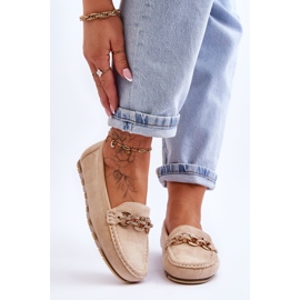 Loafers i mocka för kvinnor Beige Sorento 1