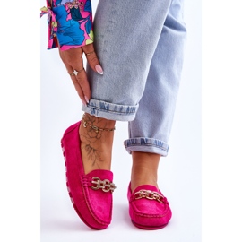 Slip-on mocka Loafers för kvinnor Fuchsia Sorento rosa 1