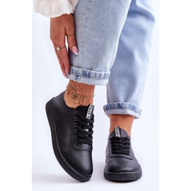 Genombrutna Sneakers Sneakers för kvinnor Svart Carinel vit 1