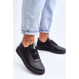 Genombrutna Sneakers Sneakers för kvinnor Svart Carinel vit 2