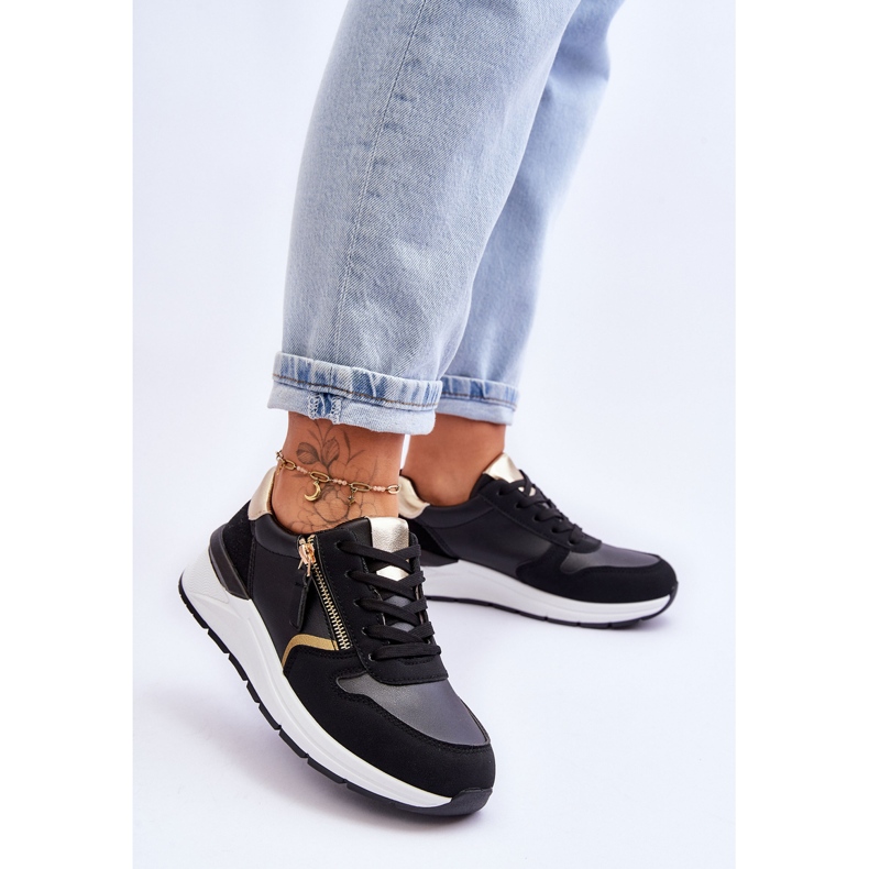 PG1 Damsportskor med dragkedja Svart Larisa 2