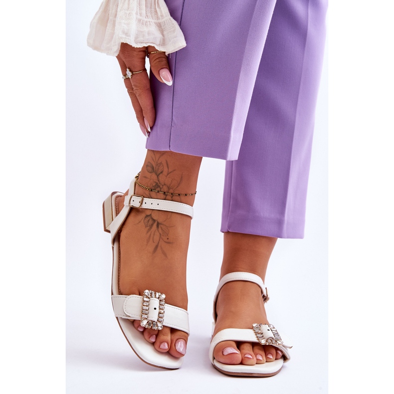 Vita Mindley Gold Heels Platta Sandaler 1