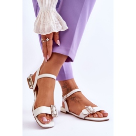 Vita Mindley Gold Heels Platta Sandaler 2